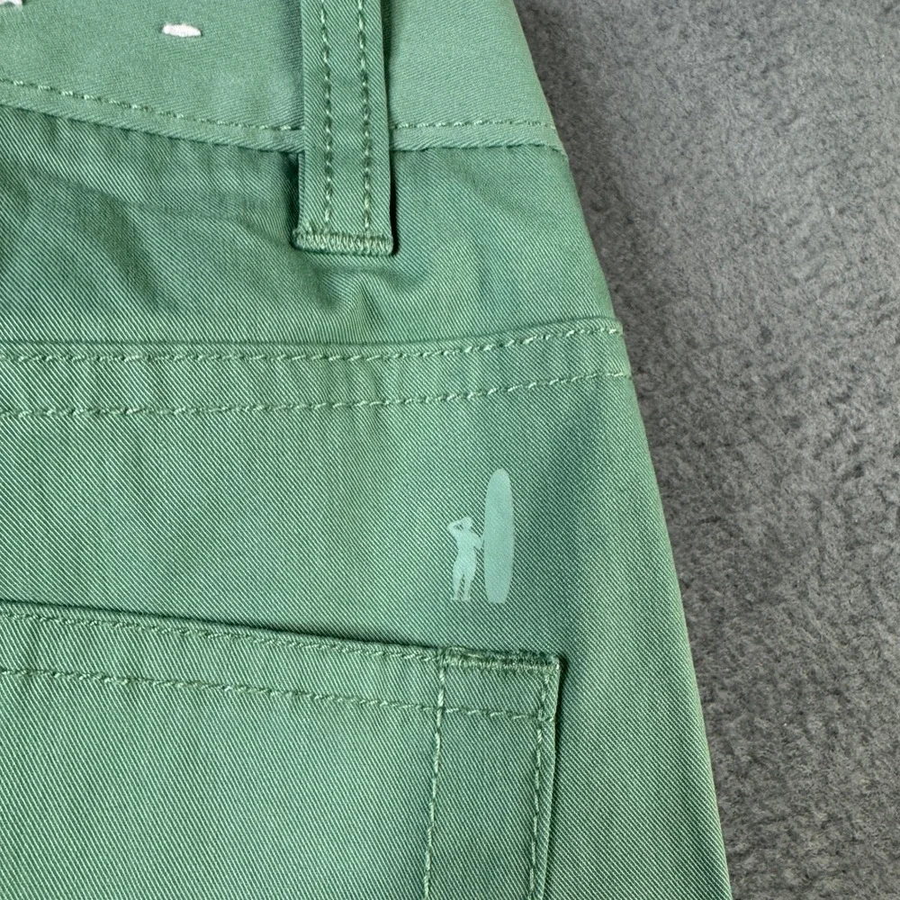 johnnie o Mens PREP-FORMANCE Kiwi Green Chino Pants 33x34 JMPA1200 Golf Stretch - Picture 8 of 10
